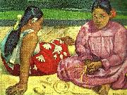 Paul Gauguin, kvinnor pa stranden